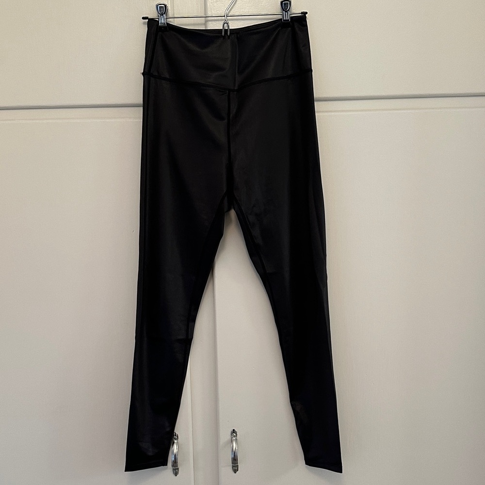 LIKE NEW Addison Bay Shiny Textured Black Leggings